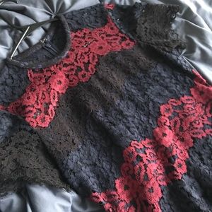 Express Lace Fitted Dress